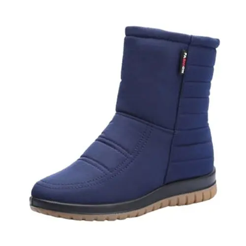 Produktbild: Generisch damenschuhe sommer saleStiefeletten Damen Einfarbige Mid Calf Cowboy Stiefel Damen Flach Rutschfeste Laufsohle Elegant Klobiger Blockabsatz Spi damen sandalen sale