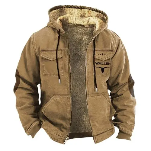 Produktbild: leather jacket herren herbstjacke arbeitsjacke winter herren lederjacken herren echtes leder winterjacke herren warm gefüttert bomberjacke jungen jacke schwarz herren steppjacke herren