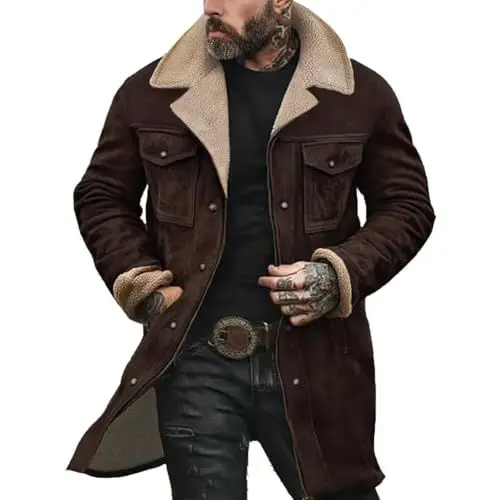 Produktbild: Generisch jacke Trenchcoat Herren Jacke Fleecejacke Herren Mit Multi Taschen Einfarbiger Winterjacke Winter Warm Softshelljacke Fleece Bequem Fit Wintermantel revolution race