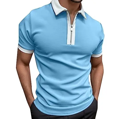 Produktbild: Generisch männer Poloshirt orange Sommer Poloshirt Herren farbig Poloshirt 3XL schwarz Poloshirts Herren XL Poloshirt Sport Herren Poloshirt männer ärmellos Sommer Poloshirt Herren