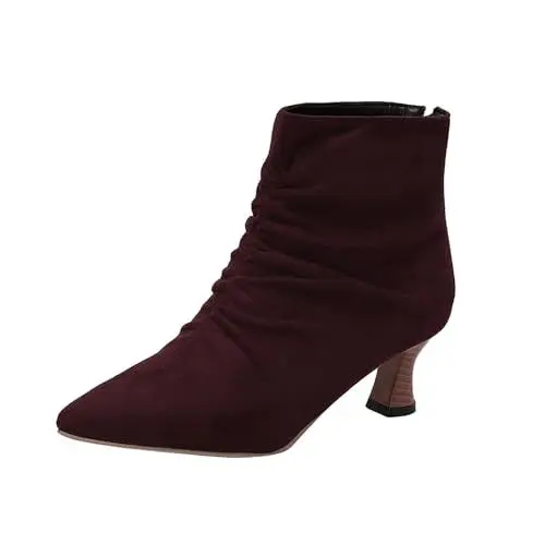 Produktbild: Generisch meine bestellungen anzeigen Langschaft Stiefel Damen Weiter Schaft Damen Chelsea Mit Rutschfest Sohle Elegant Klobiger Blockabsa meine bestellungen warehouse deals angebote rückläufer