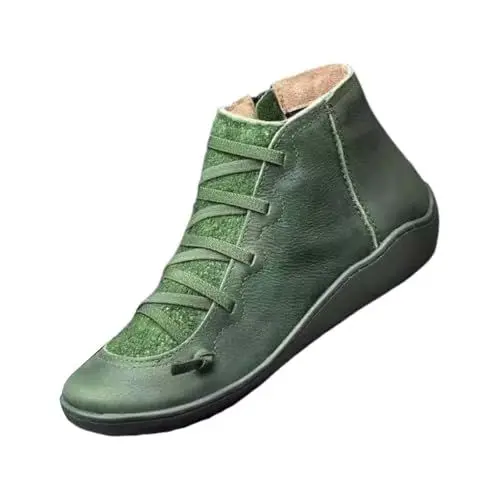 Produktbild: Generisch meine bestellungen anzeigen Langschaft Stiefel Damen Weiter Schaft Damen Flach Rutschfeste Laufsohle Casual Spitze Zehe Klobiger warehouse deals angebote rückläufer 5 euro artikel