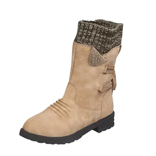 Produktbild: Generisch meine bestellungen anzeigen Winterstiefel Damen Casual Langschaft Boots Winterschuhe Damen Flach Rutschfeste Laufsohle Regenstie herren laufschuhe sale weihnachtsdeko sale