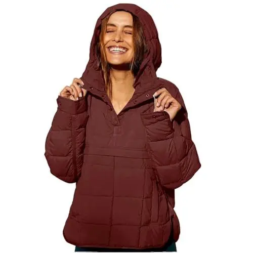 Produktbild: Generisch outdoor jacken für damen Steppjacke Winter Warm Winterjacke Kurz Leicht Daunenjacke Puffer Jacke Gepolsterte Daunenmantel mit Kapuze Outdoor Wintermantel Steppmantel wintermantel damen