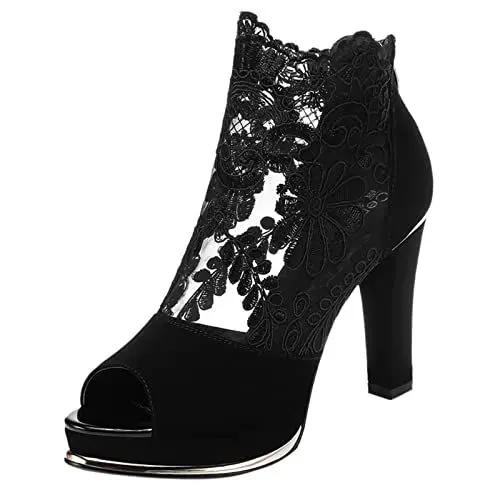 Produktbild: Generisch sale damen bekleidungLangschaft Stiefel Damen Casual Langschaft Boots Winterschuhe Damen Flach Rutschfeste Laufsohle Elegant Klobiger Blockab herren laufschuhe sale
