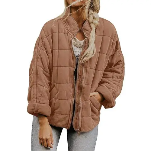 Produktbild: Generisch steppjacke damen Winterjacke Winter Warm Steppjacke Kurz Leicht Daunenjacke Puffer Jacke Gepolsterte Daunenmantel mit Kapuze Outdoor Wintermantel Steppmantel mantel