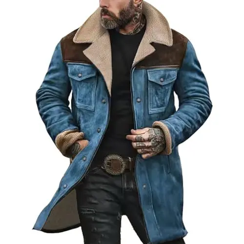 Produktbild: Generisch kapuzenjacke herren Trenchcoat Herren Jacke Fleecejacke Mit Multi Taschen Einfarbiger Winterjacke Winter Warm Softshelljacke Fleece Bequem Fit Wintermantel winterjacke