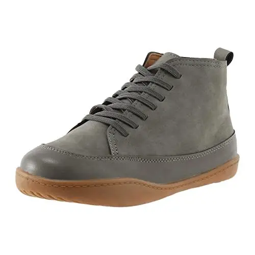 Produktbild: Damen Schuhe Stiefeletten Damen Leder Schuhe Herbst Damen Stiefeletten Damen Cowboy Style Stiefeletten gefüttert Damen Boots Damen grau high Heel Boots Stiefeletten Damen braun