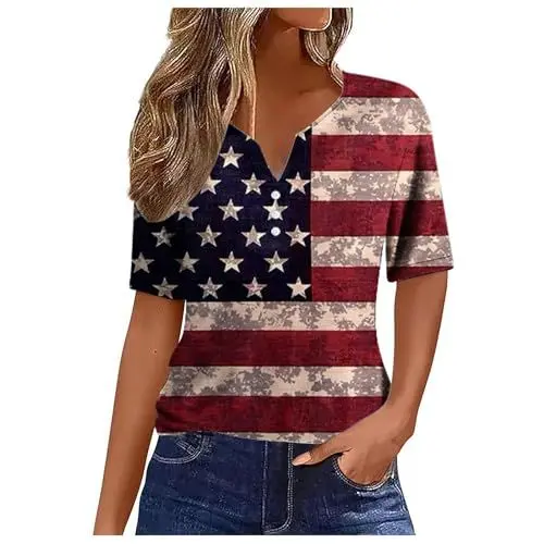 Produktbild: Generisch wanderbluse Damen Kurzarm Stretch Seidenbluse Damen 100 Seide Tshirt Damen schwarz mit Print Nachthemd longarm Baumwolle Dirndlbluse hochgeschlossen ohne ärmel