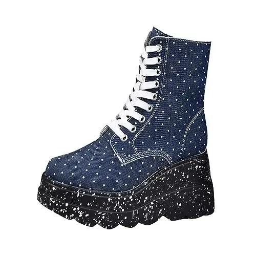 Produktbild: Generisch warehouse deal Langschaft Stiefel Damen Weiter Schaft Damen Flach Rutschfeste Laufsohle Elegant Klobiger Blockabsat herren laufschuhe sale weihnachtsdeko sale