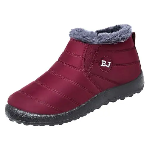 Produktbild: Generisch meine bestellungen anzeigen Stiefel Damen Wasserdicht Warm Gefütterte Schneestiefel Winterschuhe Damen Flach Rutschfeste Laufsoh 1 euro artikel ohne versandkosten sandalen sale damen