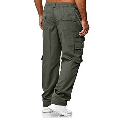 Produktbild: Generisch warme Fleece-Jogger,Herren-Casual-Taillen-Zug-Sport-Hose Sweatpants ski Hosen für männer Cargo Jogginghose Herren Baumwolle schwarz Schwarze Cargohose Herren breit