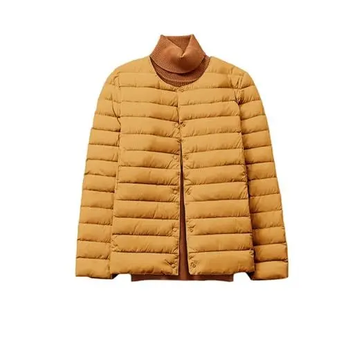 Produktbild: Generisch winterjacke damen Winterjacke Daunenjacke Winter Warm Puffer Jacke Steppjacke Leicht Herbstjacke Ultraleicht Steppmantel Soft Dünne Daunenmantel Kurze Übergangsjacke frauenmantel