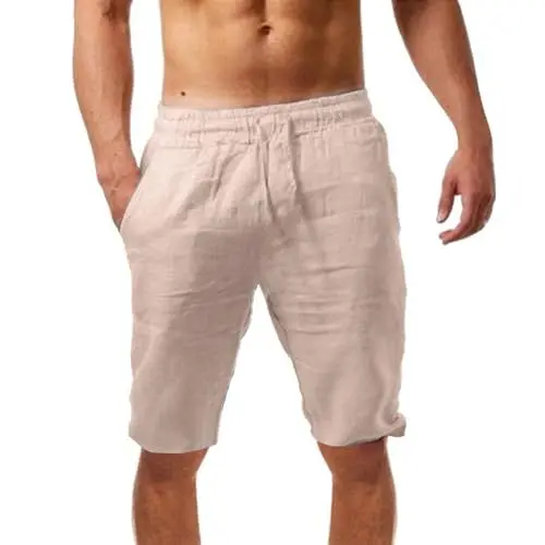 Produktbild: Generisch yogahose Herren Baumwolle Bio yogahose männer lang weites Bein 100% Baumwolle Dicke yogahose Herren jagdhose elasthan Sommer wasserdicht männer Leinenhose Herren