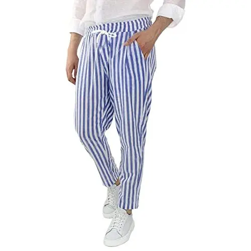 Produktbild: Generisch yogahose Herren Baumwolle Bootcut Kurze Leinenhose männer Sommer leichte Sommerhose männer Outdoorhose Herren lang Sommer Leinenhose männer schwarz jagdhose männer Sommer Yoga Hose Men