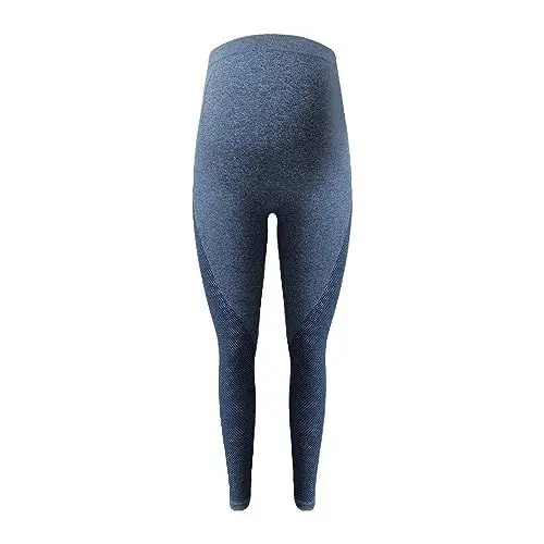 Produktbild: generisch 7 Leggins Damen Damen Four Seasons atmungsaktive Nahtlose Yoga-Kleidung Fitness-Anzug Sport-Yoga-Hose Freizeithose Damen Schwarz Locker (Dark Blue, M)