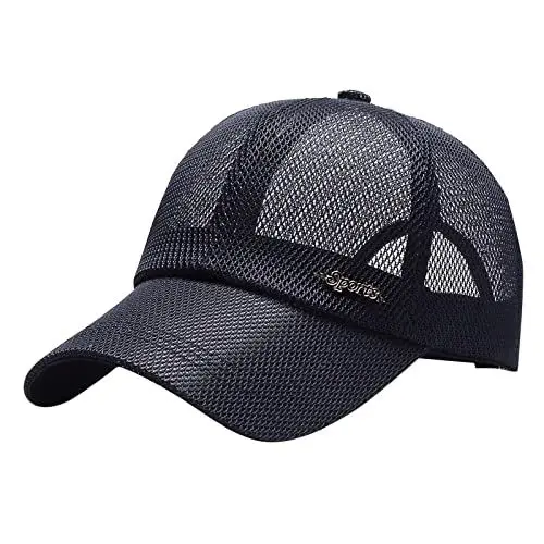 Produktbild: generisch Classics Retro Trucker Cap Trucker Cap mit verstellbarem Snapback Unisex Männer Frauen Atmungsaktive Baseballmütze Regen Hut (D, One Size)
