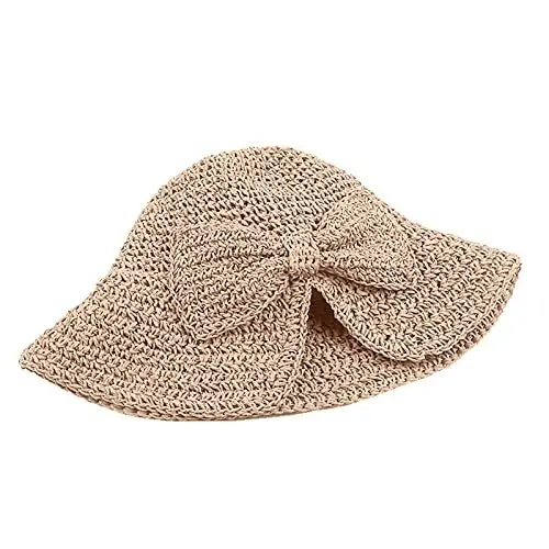 Produktbild: generisch Women 's Casual Summer Mütze Beach Mode Sonnenschutzmittel Fischer Stroh Baseballmütze Fischerhut Mädchen 52 (Pink, One Size)