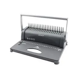 Produktbild: Genie CB 850 Spiralbindegerät (bis 350 Blatt·· DIN A4·· Inkl. 75-teiligem Starterset) silber/schwarz
