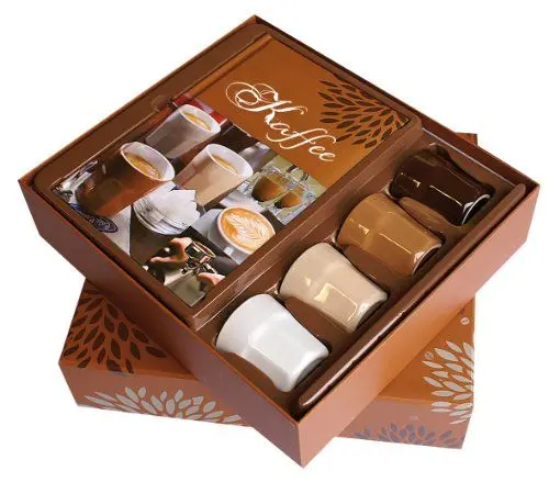 Produktbild: Genießer-Set Kaffee: Kochbuch mit vier Espressotassen: Von Espresso bis Latte Macchiato (Edition Fackelträger Buchgeschenkboxen)