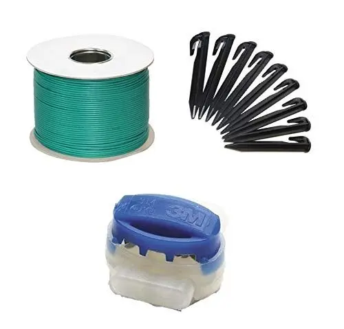Produktbild: Genisys 250m Kabel + 200 Haken + 10 Verbinder kompatibel für Lidl PARKSIDE® 20 V Smart Mähroboter