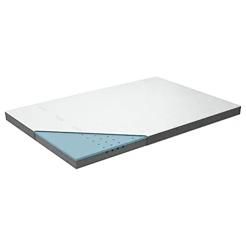 Produktbild: Genius Eazzzy Topper Deluxe 180x200cm Höhe 9 cm H2 H3 - orthopädische Matratzentopper für Matratze & Boxspringbett aus Gelschaum | Matratzenauflage 180x200cm für Allergiker inkl. Bezug