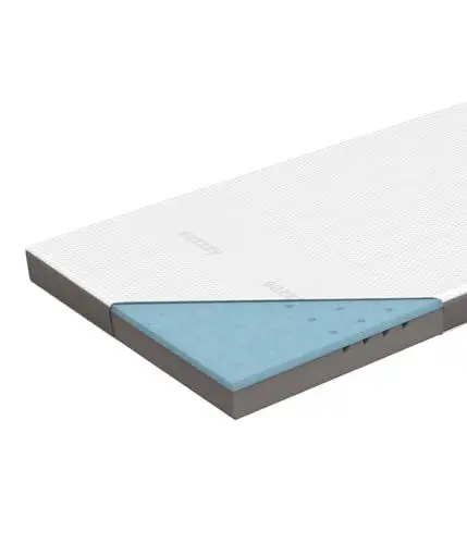 Produktbild: Genius Eazzzy Topper Deluxe 160x200cm Höhe 9 cm H2 H3 - orthopädische Matratzentopper für Matratze & Boxspringbett aus Gelschaum | Matratzenauflage 160x200cm für Allergiker inkl. Bezug, Weiß