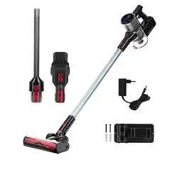 Produktbild: Genius Invictus X9 Facelift Staubsauger Kabellos 12-TLG., Akku Staubsauger bis zu 55 Min Laufzeit Teppich Tierharre Auto Hartböden, HEPA Filter, LED, Wandhalterung,180° Gelenkkopf, Display Touchpad
