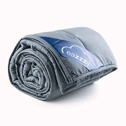 Produktbild: Genius eazzzy Gewichtsdecke 135x200 cm 6kg - Therapiedecke mit Glasperlen für Erwachsene gegen Schlafstörung Anti Stress - Bettwäsche schwer Weighted Blanket besseres Schlafen