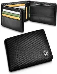 Produktbild: GenTo® Berlin - Geräumige Klassische Geldbörse mit Münzfach - Apple AIRTAG Halterung-TÜV geprüfter RFID NFC Schutz - Inklusive Geschenkbox