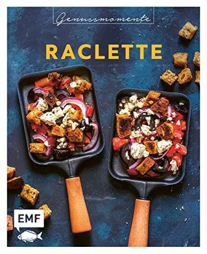 Produktbild: Genussmomente: Raclette: Raffinierte Rezepte mit Gemüse, Fleisch und Süßem – Moussaka, Flammkuchen-Pfännchen, Crêpes-Pfännchen und mehr ... im handlichen Format und modernem Design)