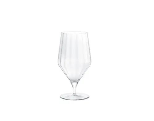 Produktbild: Georg Jensen Bernadotte klare Biergläser – gefrier- und spülmaschinenfest – entworfen von Sigvard Bernadotte – Gläser mit kurzem Stiel – 6 Stück