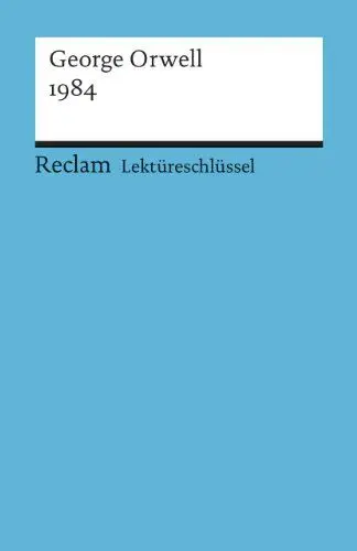 Produktbild: George Orwell: 1984. Lektüreschlüssel