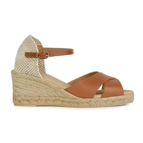 Produktbild: Geox D GELSA Low A Wedge Sandal, Cognac, 39 EU
