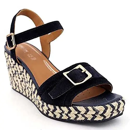 Produktbild: Geox D PANAREA Espadrille Wedge Sandal, Navy, 39 EU