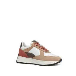 Produktbild: Geox Damen D Amabel A Sneaker, White/DK Skin, 39 EU