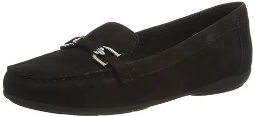 Produktbild: Geox Damen D Annytah Moc A Mokassins, Schwarz, 38.5 EU