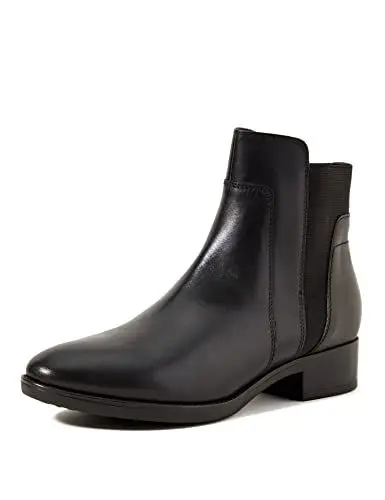 Produktbild: Geox Damen D Felicity Stiefeletten, Schwarz, 37.5 EU