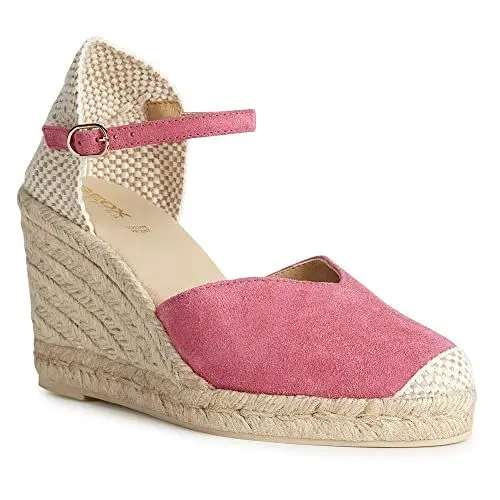 Produktbild: Geox Damen D GELSA Espadrille Wedge Sandal, Cyclamen, 38 EU