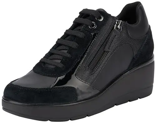Produktbild: Geox Damen D ILDE C Sneaker, Black, 38 EU