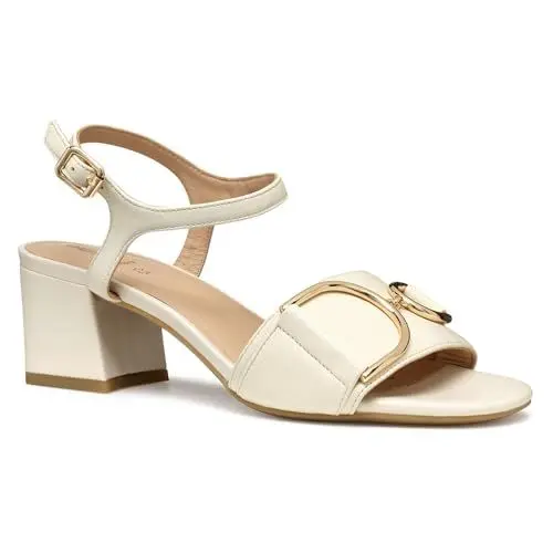 Produktbild: Geox Damen D New ERAKLIA 50 B Heeled Sandal, Papyrus, 37 EU