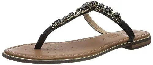 Produktbild: Geox Damen D Sozy Plus Flat Sandal, Black, 38 EU