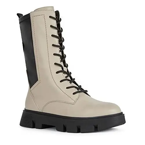 Produktbild: Geox Damen D Vilde H Stiefeletten, Lt Taupe Black, 35 EU