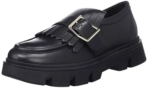 Produktbild: Geox Damen D Vilde Mokassins, Schwarz, 39.5 EU