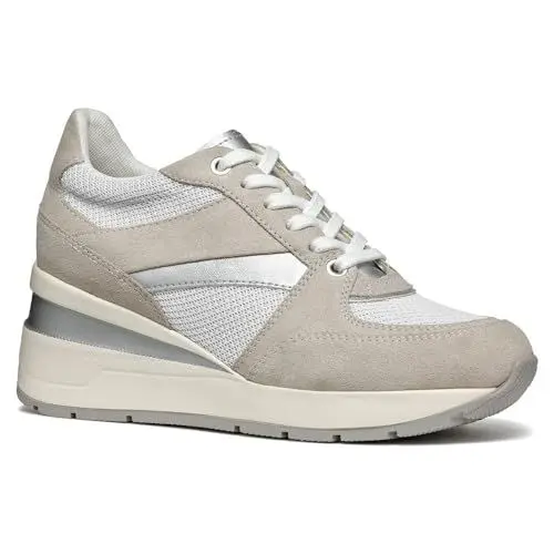 Produktbild: Geox Damen D ZOSMA A Platform, White/LT Grey, 40 EU