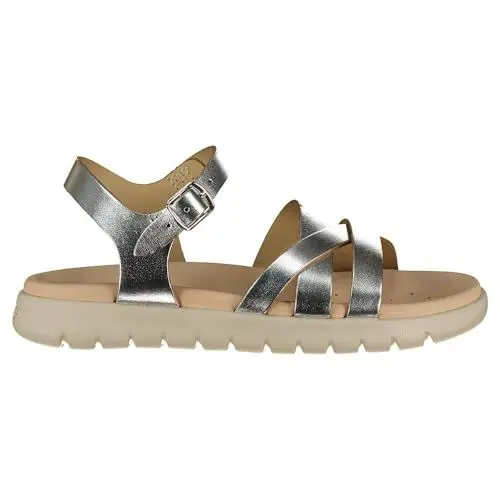 Produktbild: Geox Jungen Mädchen J SOLEIMA Gir Sandal, Silver, 24 EU