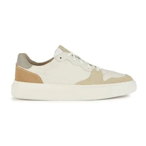 Produktbild: Geox Herren U DEIVEN B Sneaker, White/Sand, 44 EU