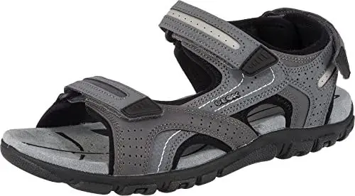 Produktbild: Geox Herren U Sandal Strada D Riemchensandalen, Grau Stone Lt Grey, 44 EU