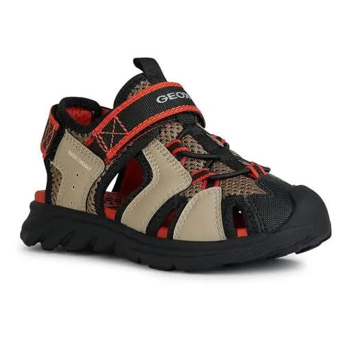 Produktbild: Geox J AIRADYUM BO Sandal, DK BEIGE/RED, 38 EU