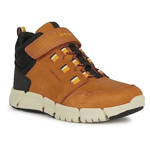 Produktbild: Geox J FLEXYPER Boy B ABX Ankle Boot, Brown/DK Yellow, 32 EU